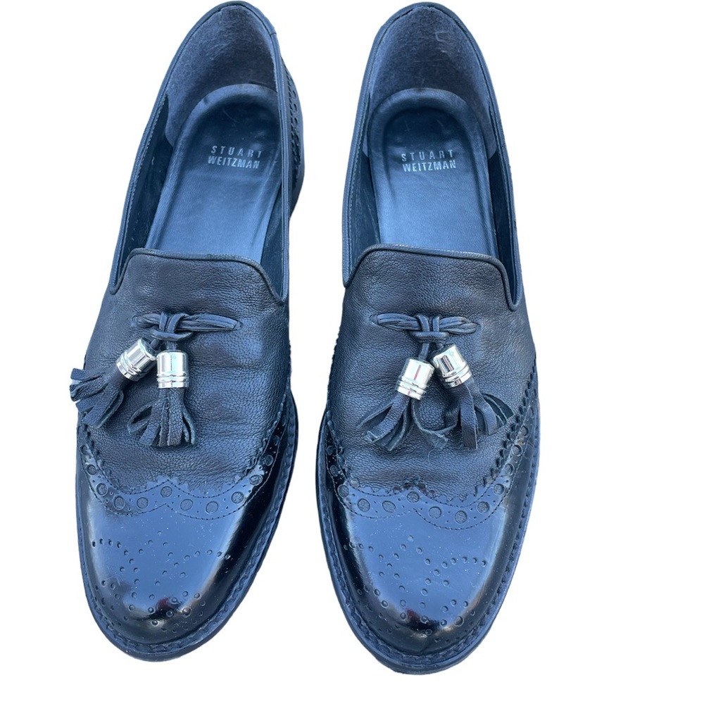 Stuart Whitman loafers / black / size 8.5